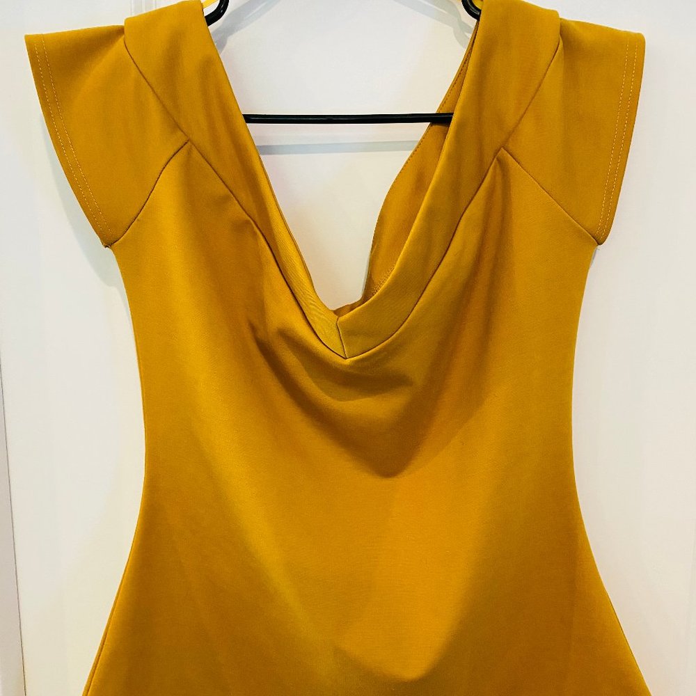 Mustard Yellow Unique Vintage Top